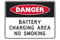 Danger Battery Charging Area No Smoking