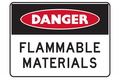 Danger Flammable Materials