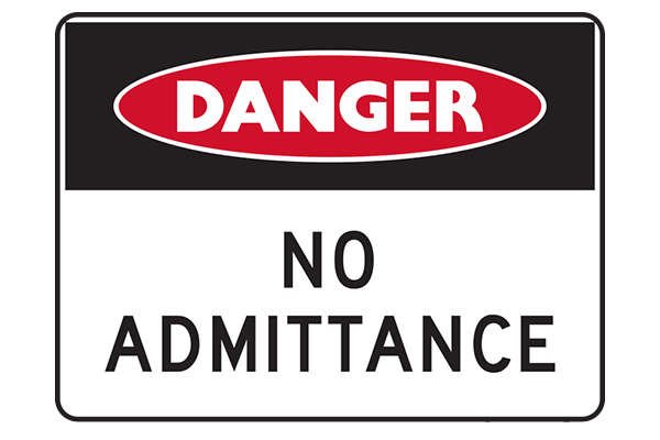 Danger No Admittance