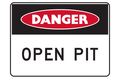 Danger Open Pit