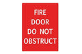 Fire Door Do Not Obstruct Sign