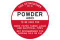 Fire Extinguisher Sign Powder ABE