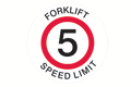 Floor Sign Forklift Speed Limit 5KM