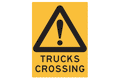 Hazard Trucks Crossing
