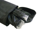 Open X frame carry bag showing the folded tripod stand and hardware packed inside