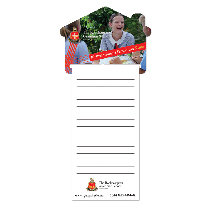 House Shaped (B&W Notepad) — 95 x 70mm