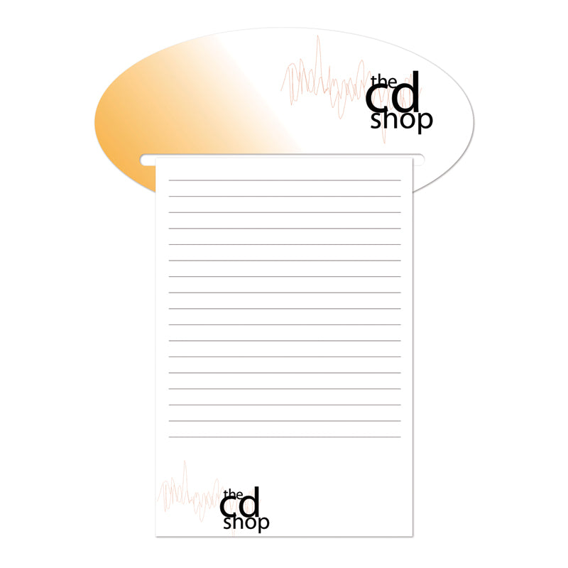 Oval Shaped (B&W Notepad) — 140 x 70mm
