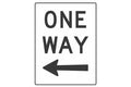 Traffic Control One Way Left Sign