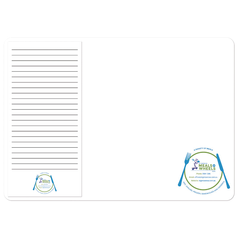 210 x 297mm — Black & white notepad