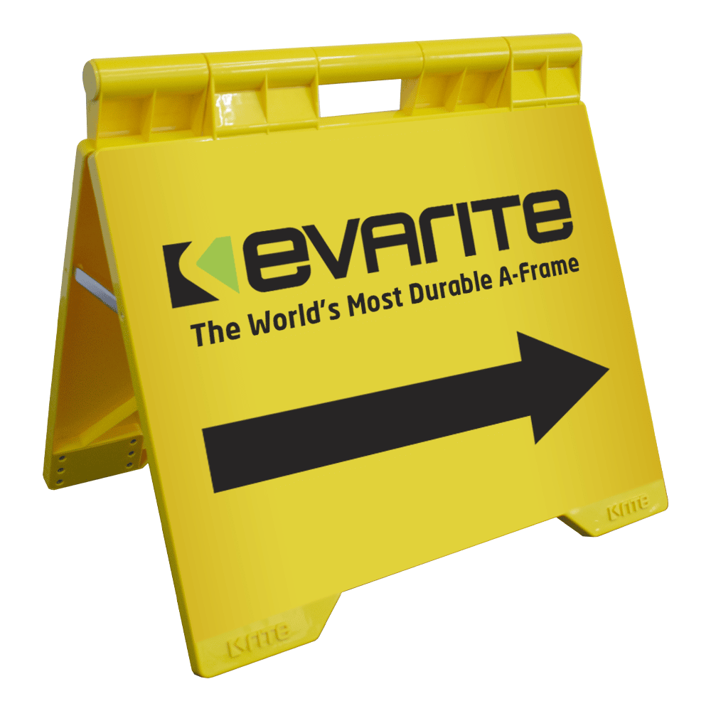 Yellow Evarite A-frame front view