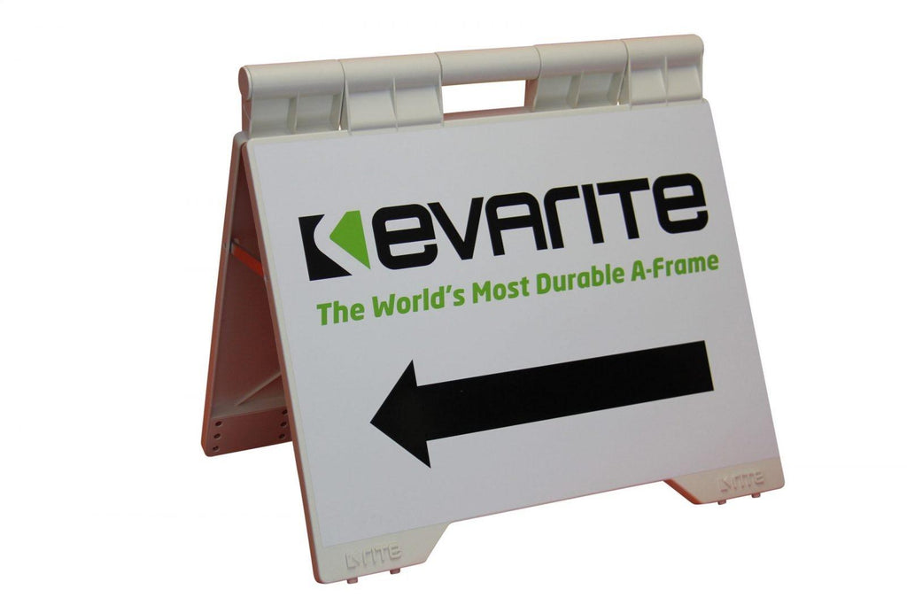 White Evarite A-frame front view