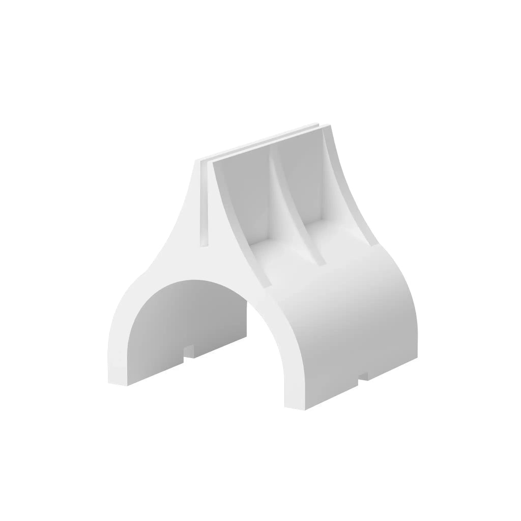 White Evarite header clip
