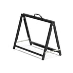 Empty black flute insertable A-frame from the side