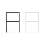 Ready To Go sign frame in black and white, 900 by 600mm